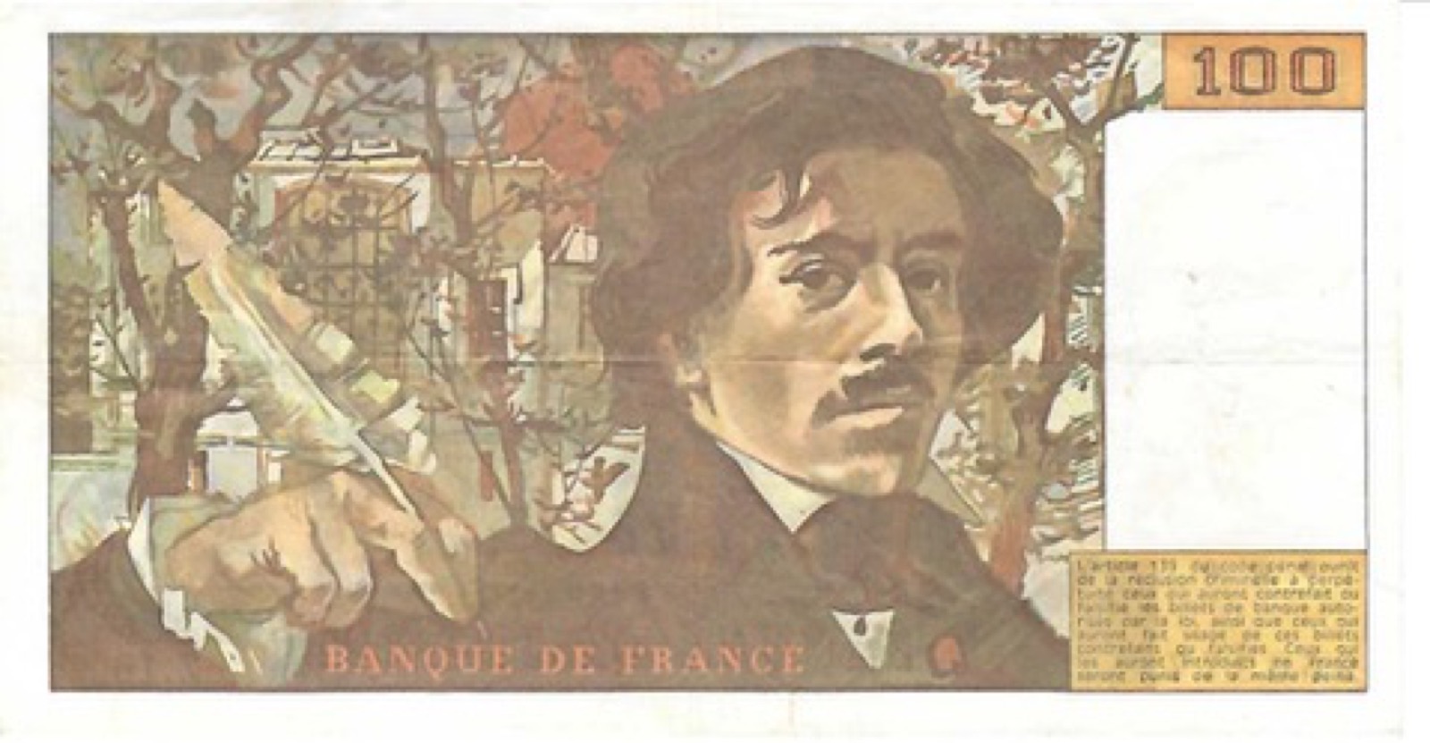 Billet 100 Francs Delacroix 1979 B