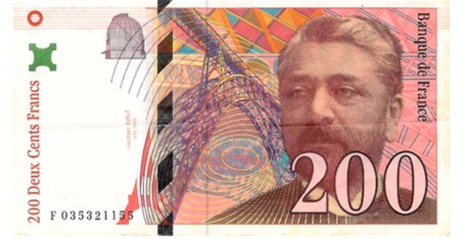 Billet 200 Francs Eiffel 1999 XF