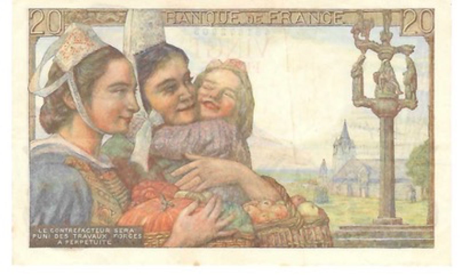 Billet 20 Francs Pécheur 1949 TB