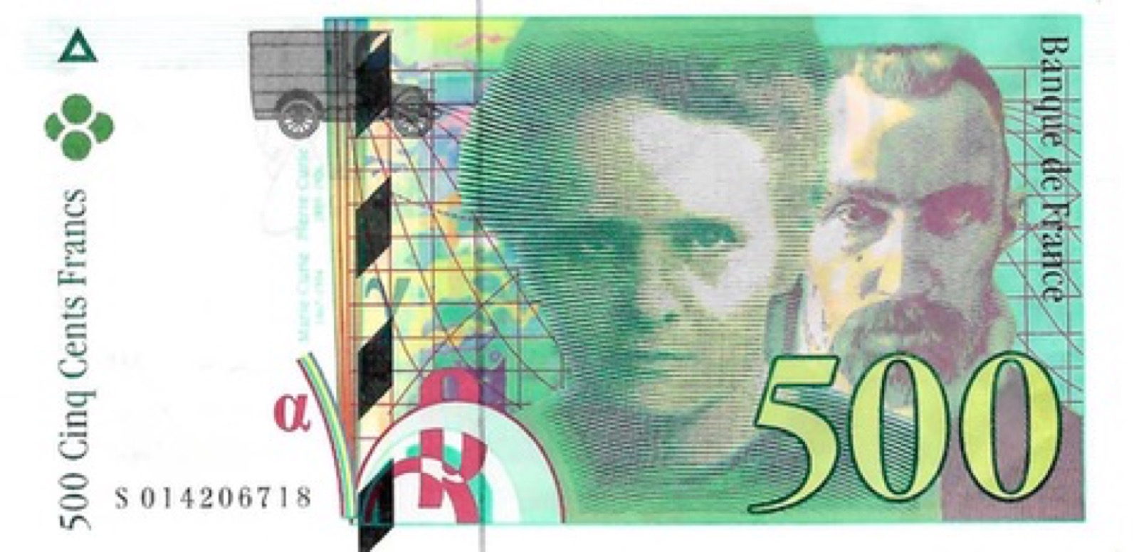 Billet 500 Francs Pierre et Marie Curie 1994 SPL