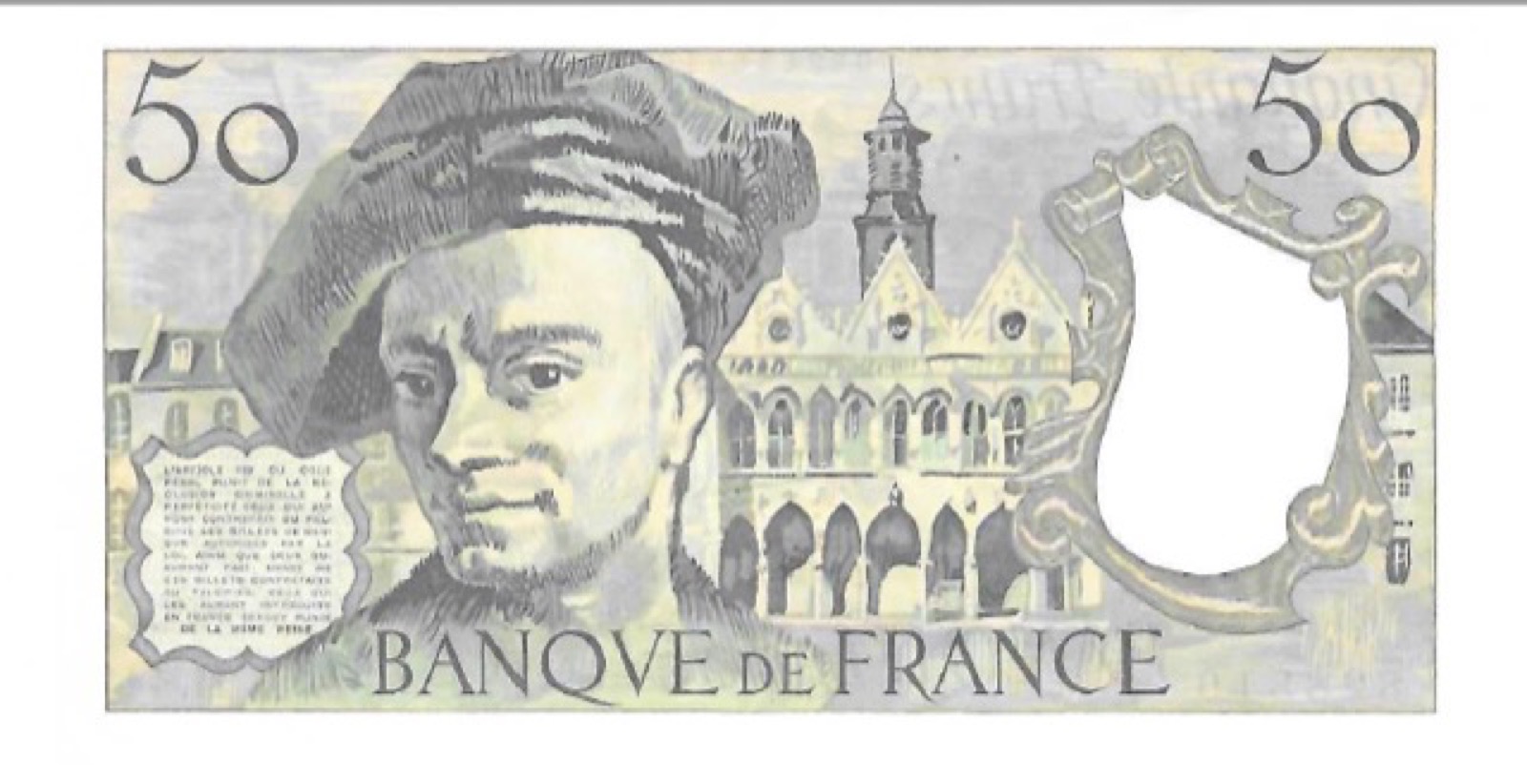 Billet 50 Francs Quentin de la Tour 1986 SPL