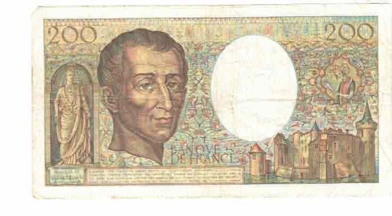 Billet 200 Francs Montesquieu 1984 TTB