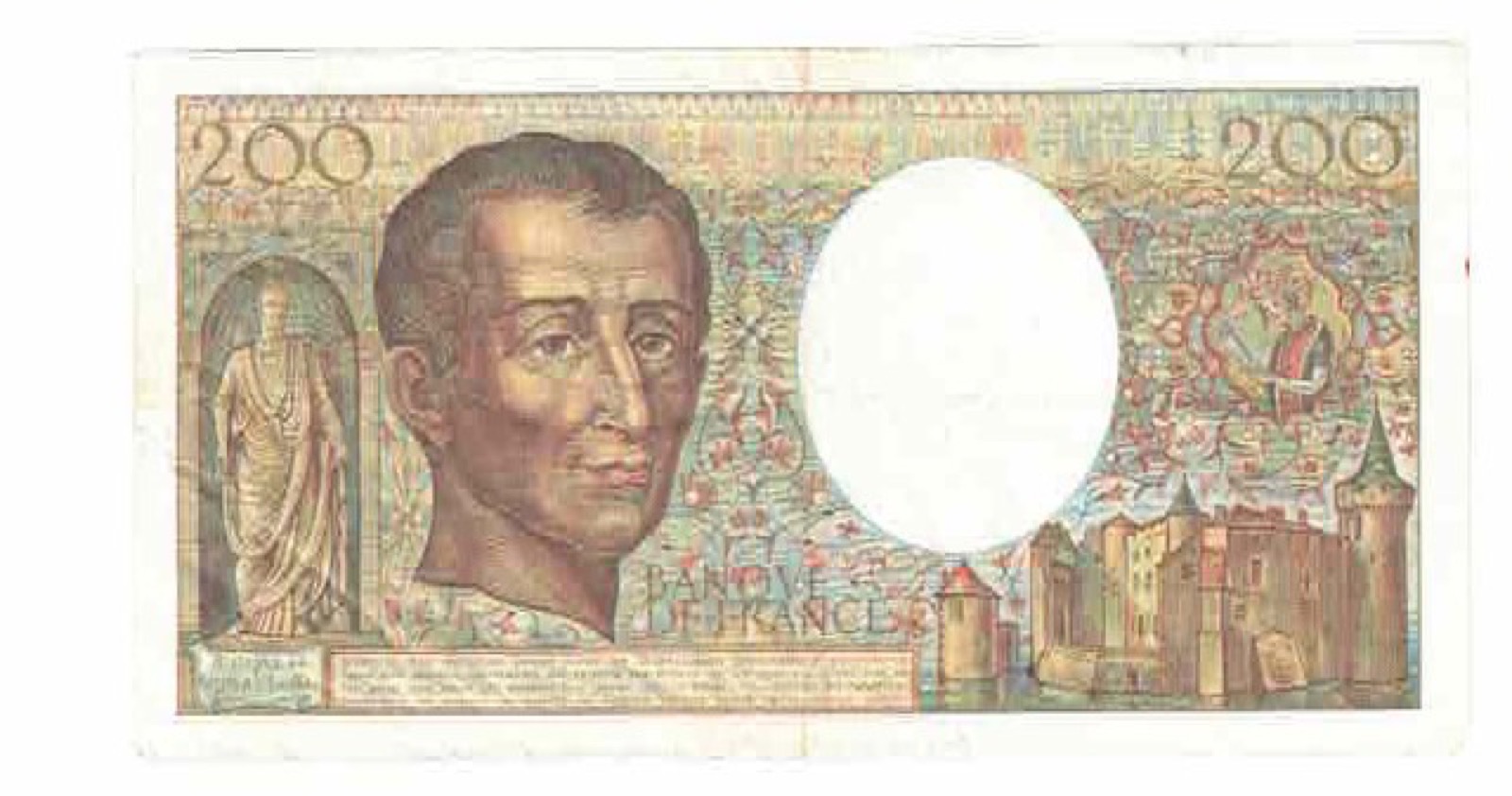 Billet 200 Francs Montesquieu 1985 TTB