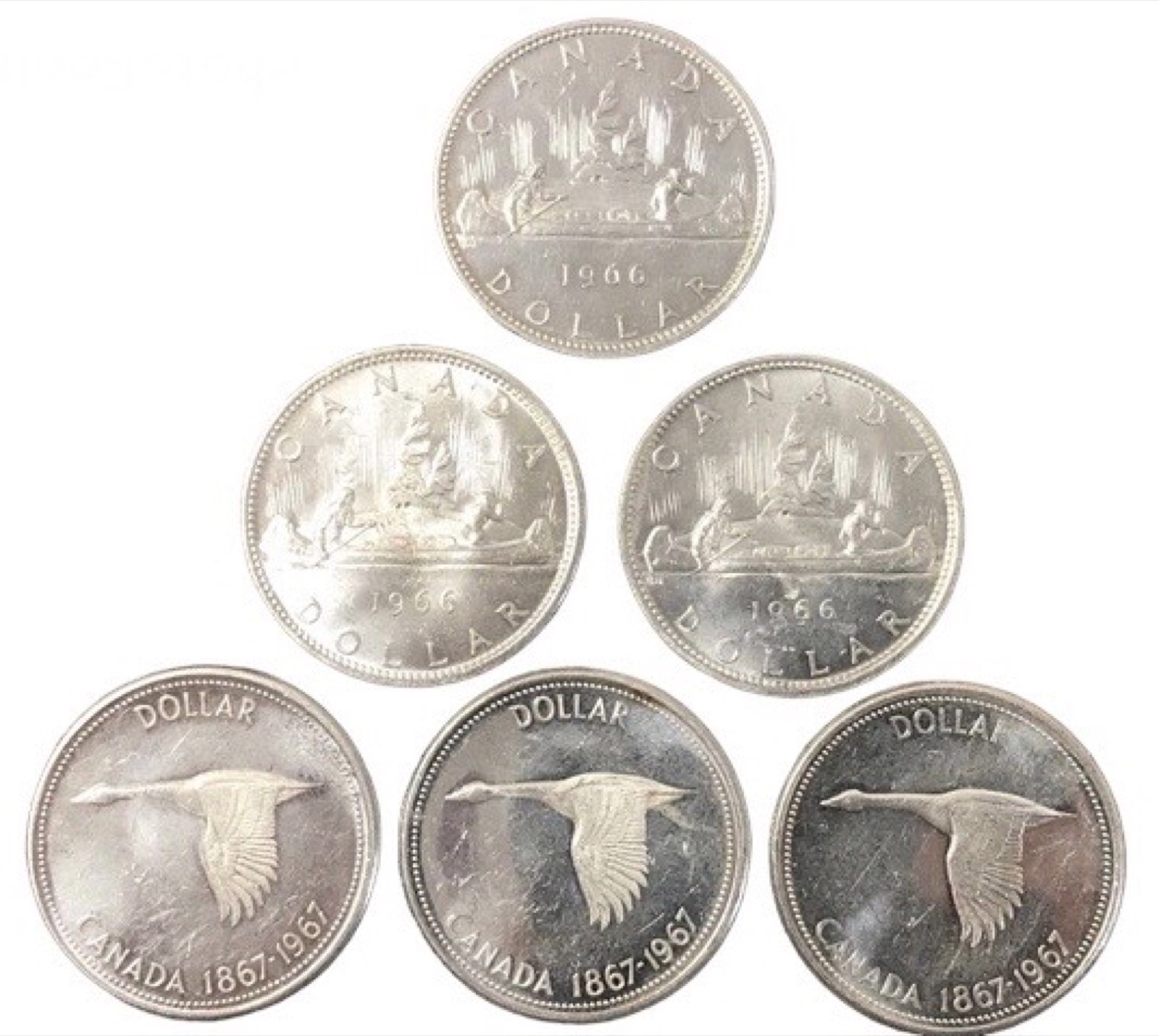 1 Dollar Canada 1966-1967