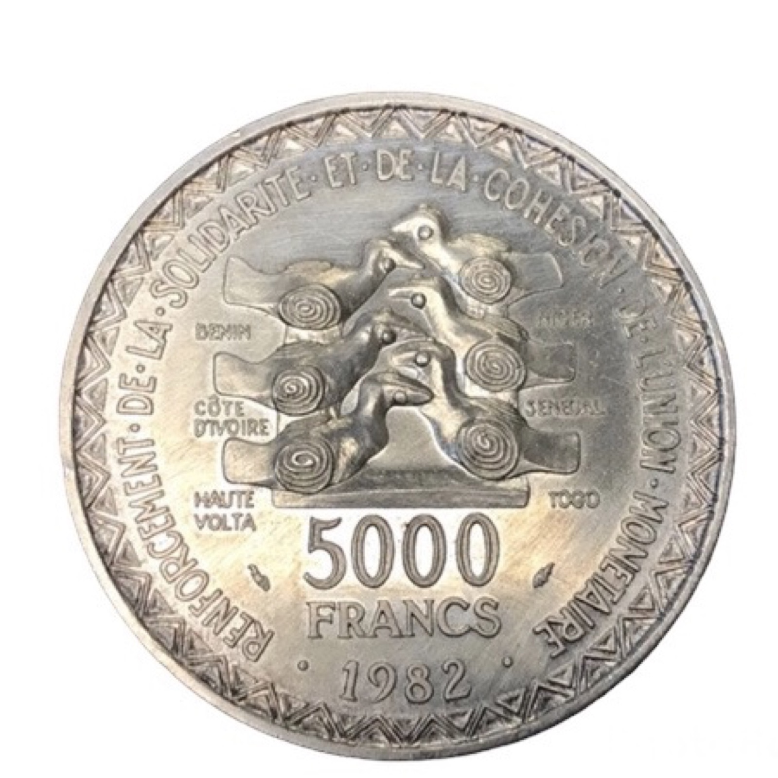 5000 Francs Union Monétaire 1982