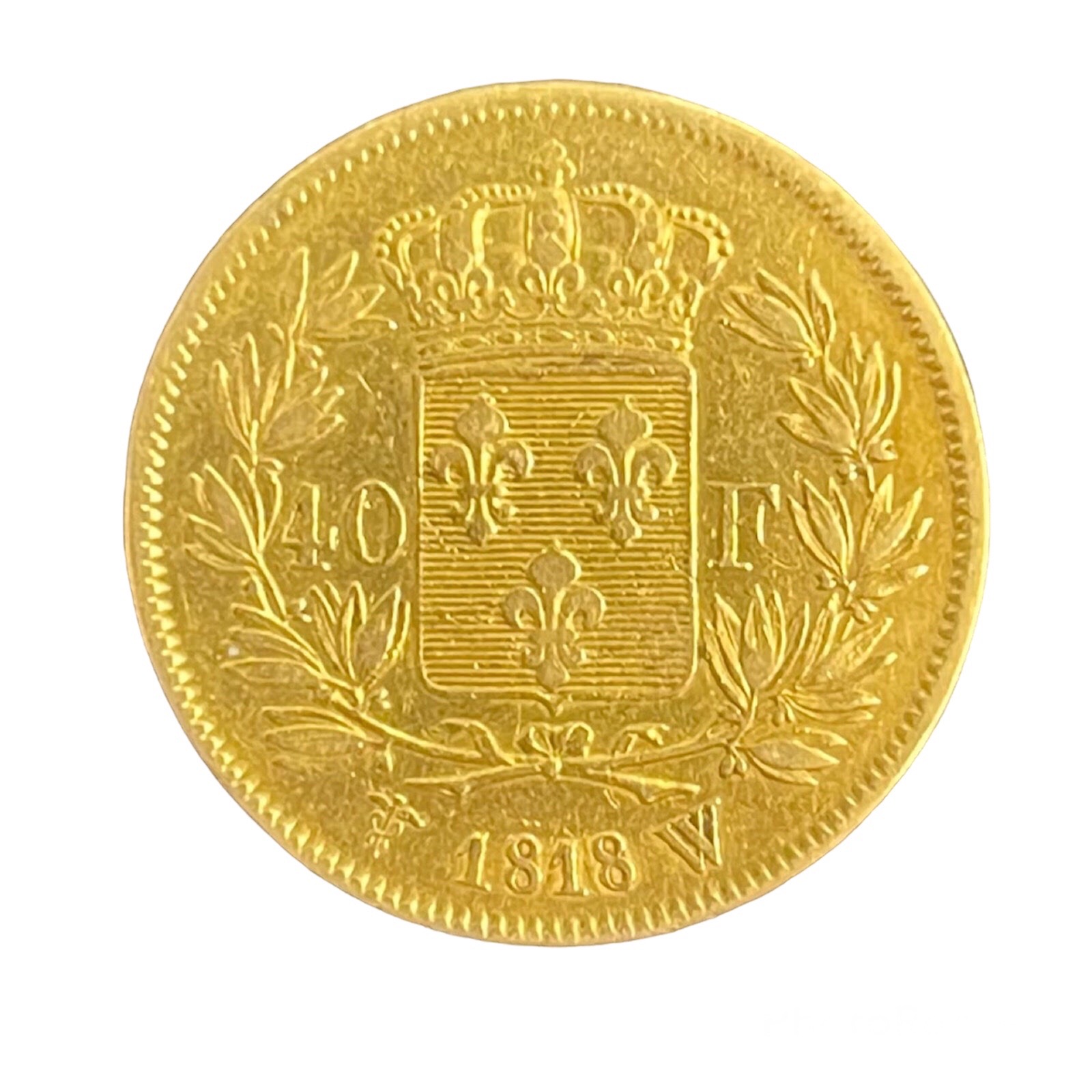 40 Francs Louis XVIII 1818 W état TTB
