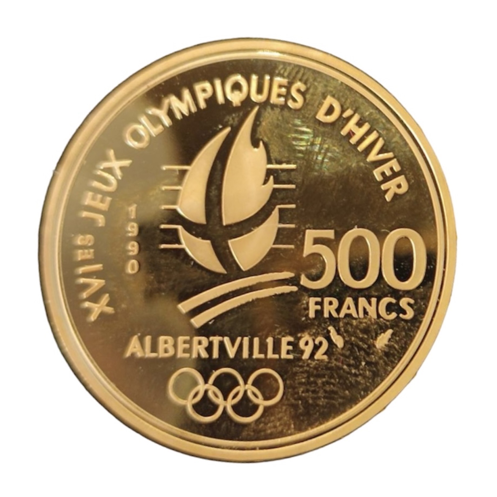500 Francs Albertville 92 Slalom Moderne