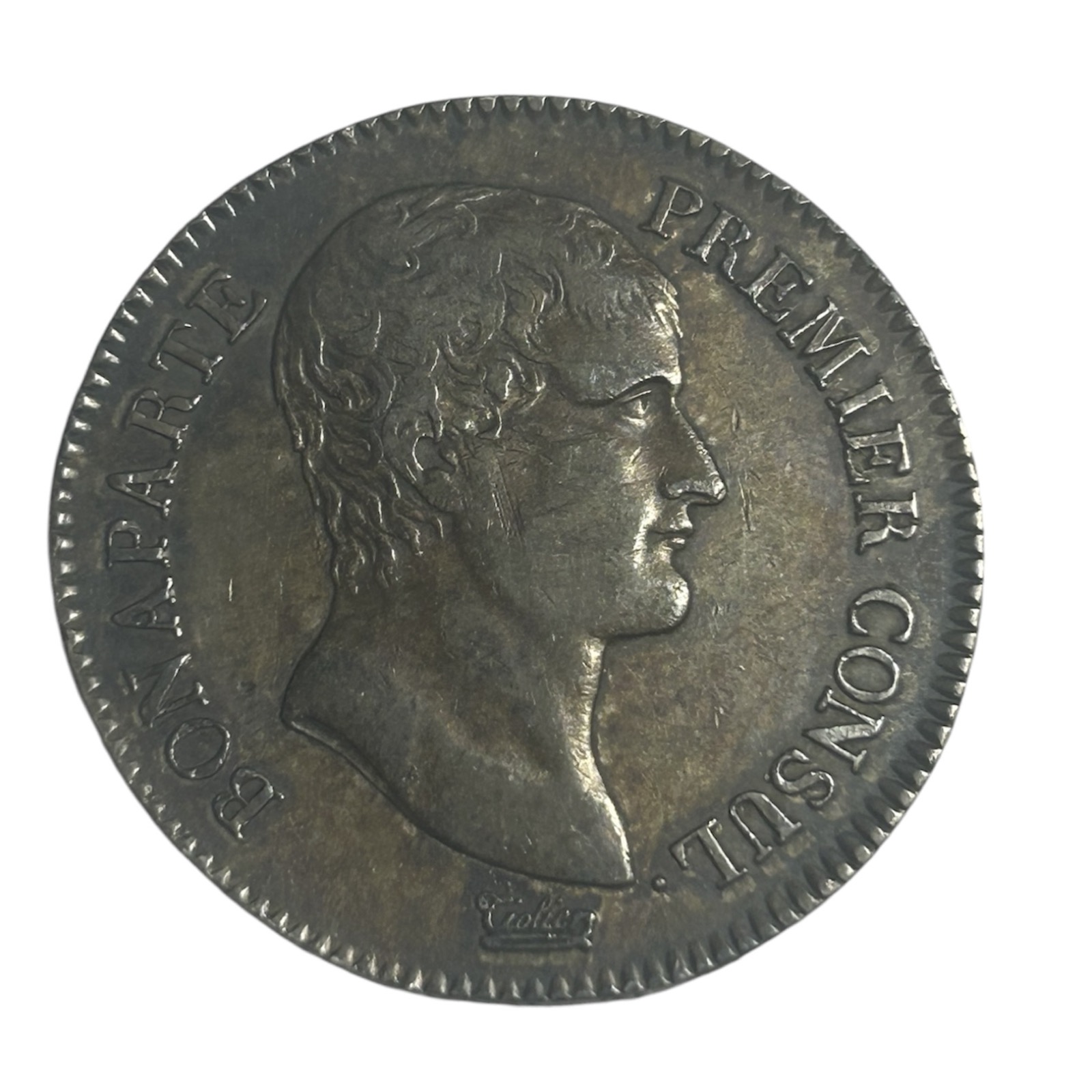 5 Francs Bonaparte Premier Consul AN 12 atelier D (Lyon)