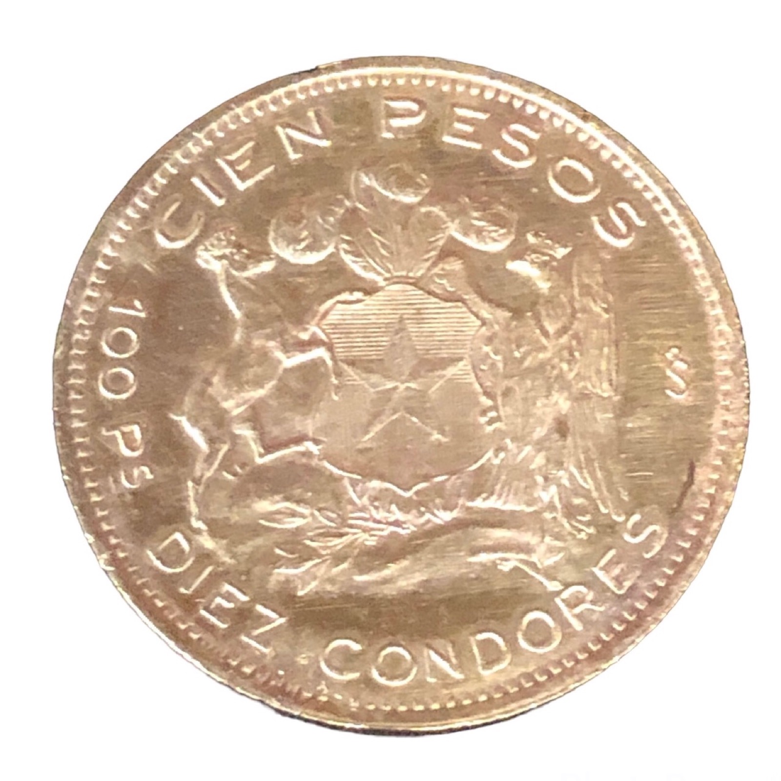 100 Pesos Chiliens / 10 Condores 1968