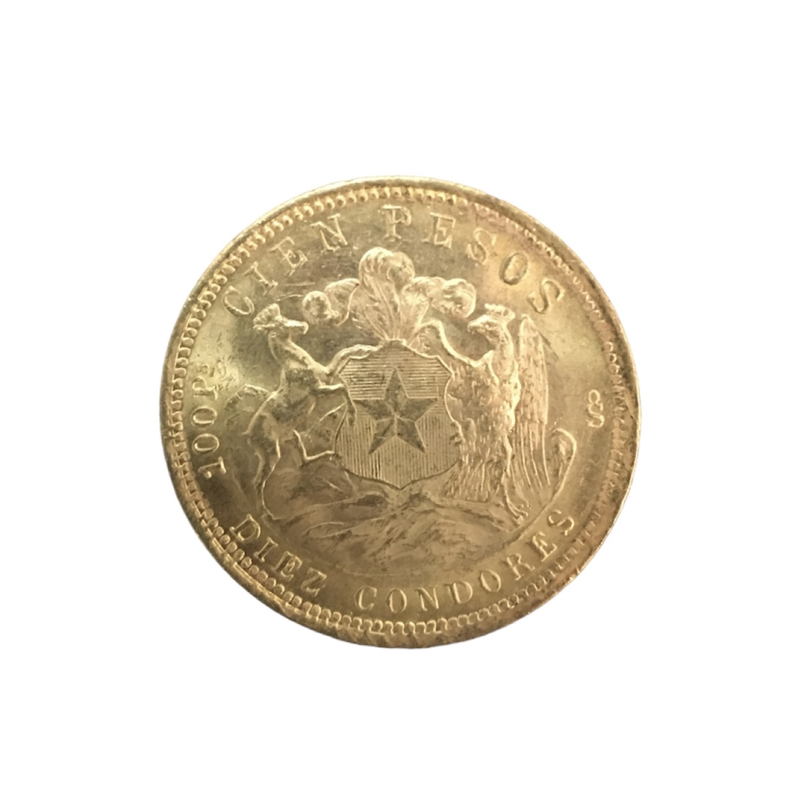 100 Pesos / 10 Condores 1926 Chili