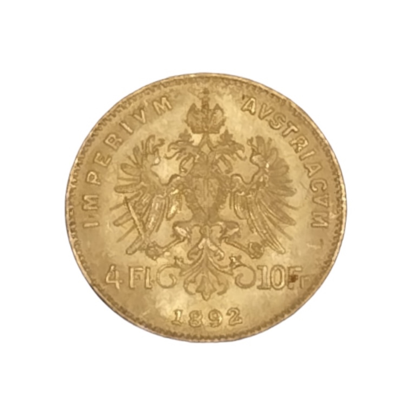 4 Florins / 10 Francs Franz Joseph I 1892 