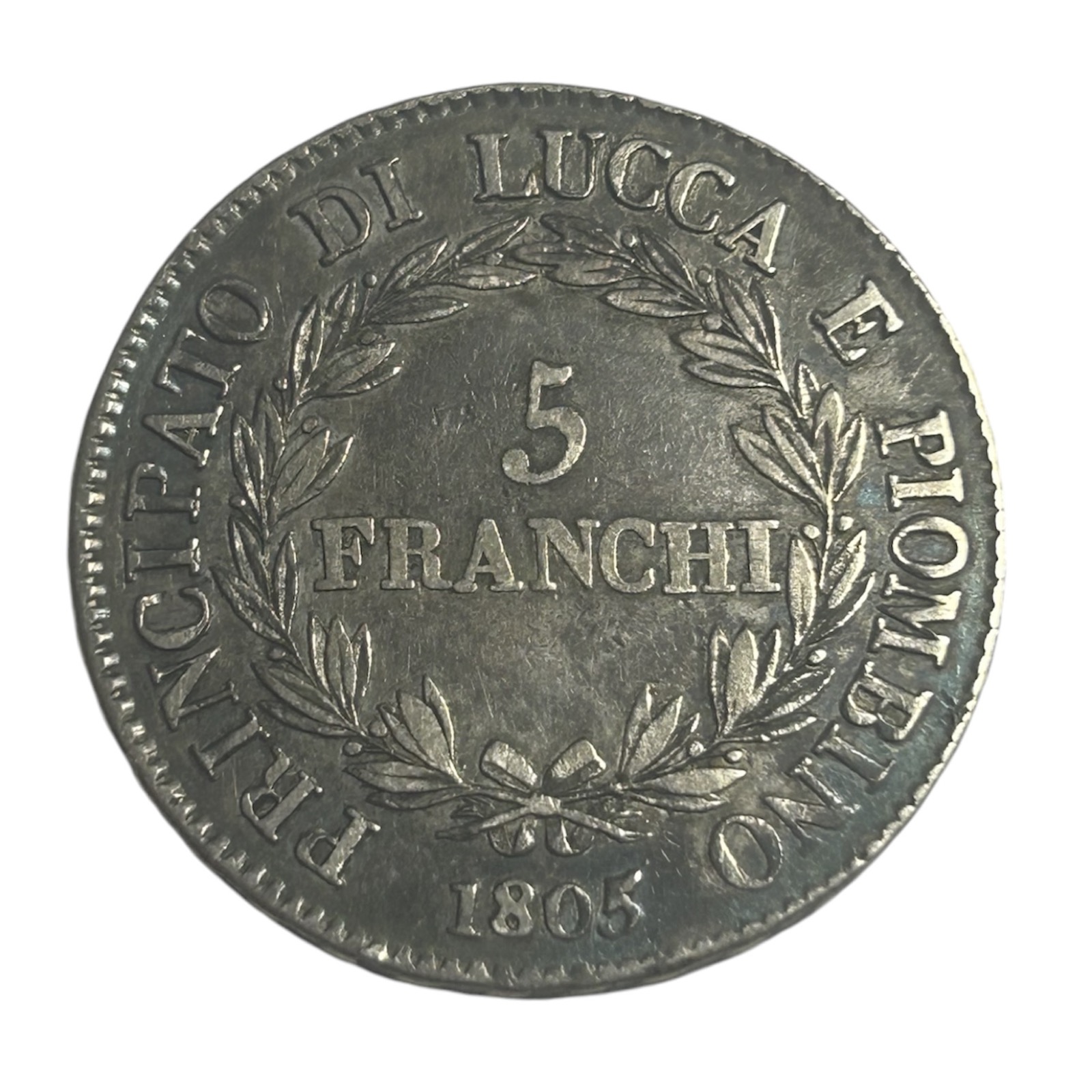 5 Francs Félix et Élisa Principauté de Lucques et Piombino 1805