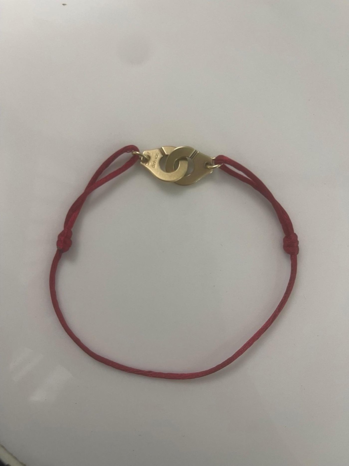 DO/Bracelet Dinh Van menottes R12 Cordon Rouge