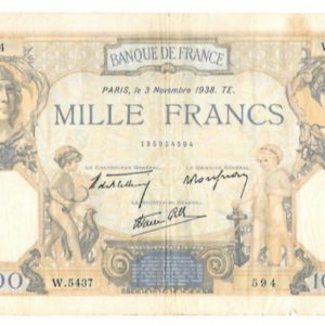 billet 1000 france