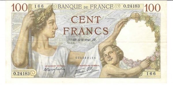 billet 100 france