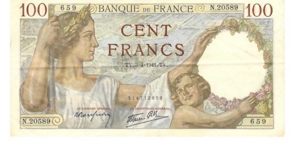 billet 100 france