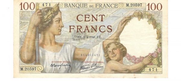 billet 100 france