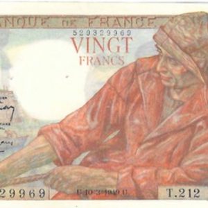 billet 20 france