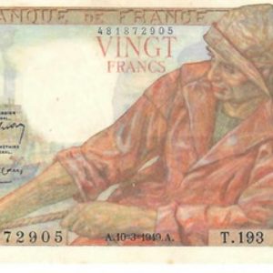 billet 20 france