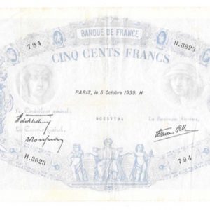 billet 500 france