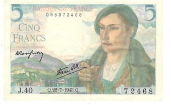 billet 5 france