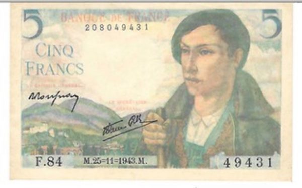 billet 5 france