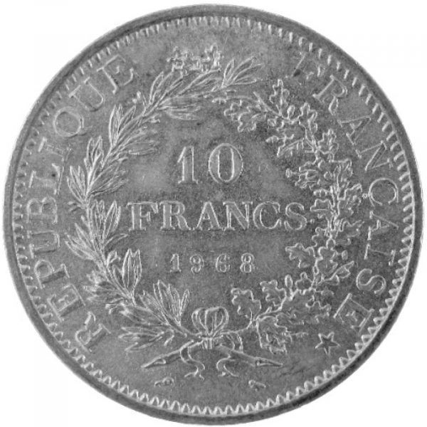 piece 10 francs 1968