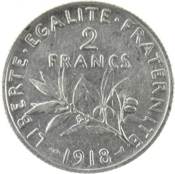 piece 2 francs 1918