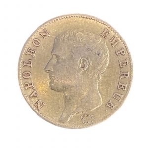 40 Francs Napoleon Empereur "tête nue" 1806 calendrier grégorien