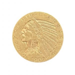 5 Dollars "tête d'Indien" 1909