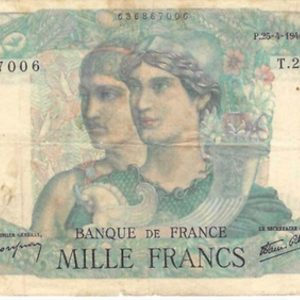 billet 1000 francs