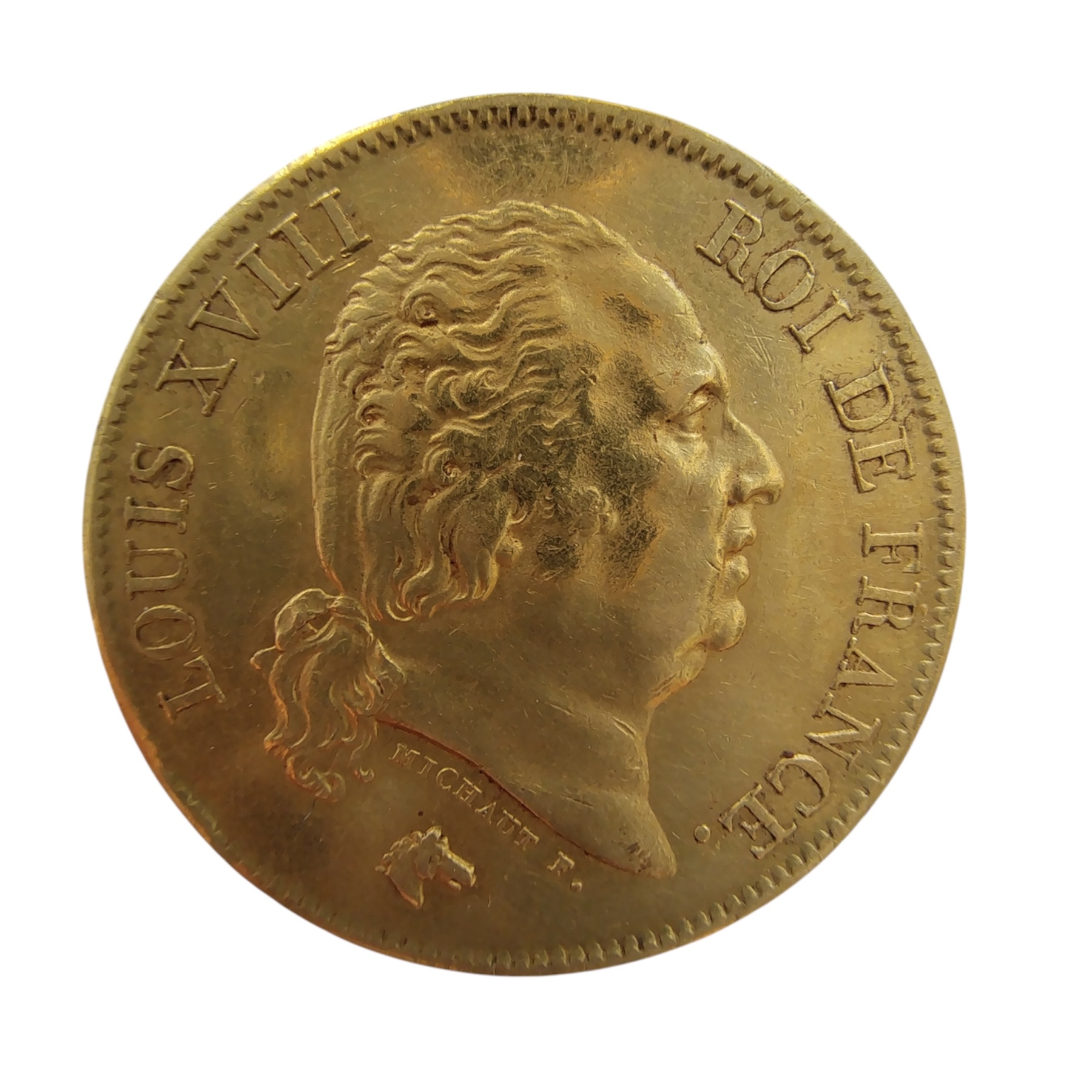 40 Francs Louis XVIII 1816 atelier L (Bayonne)