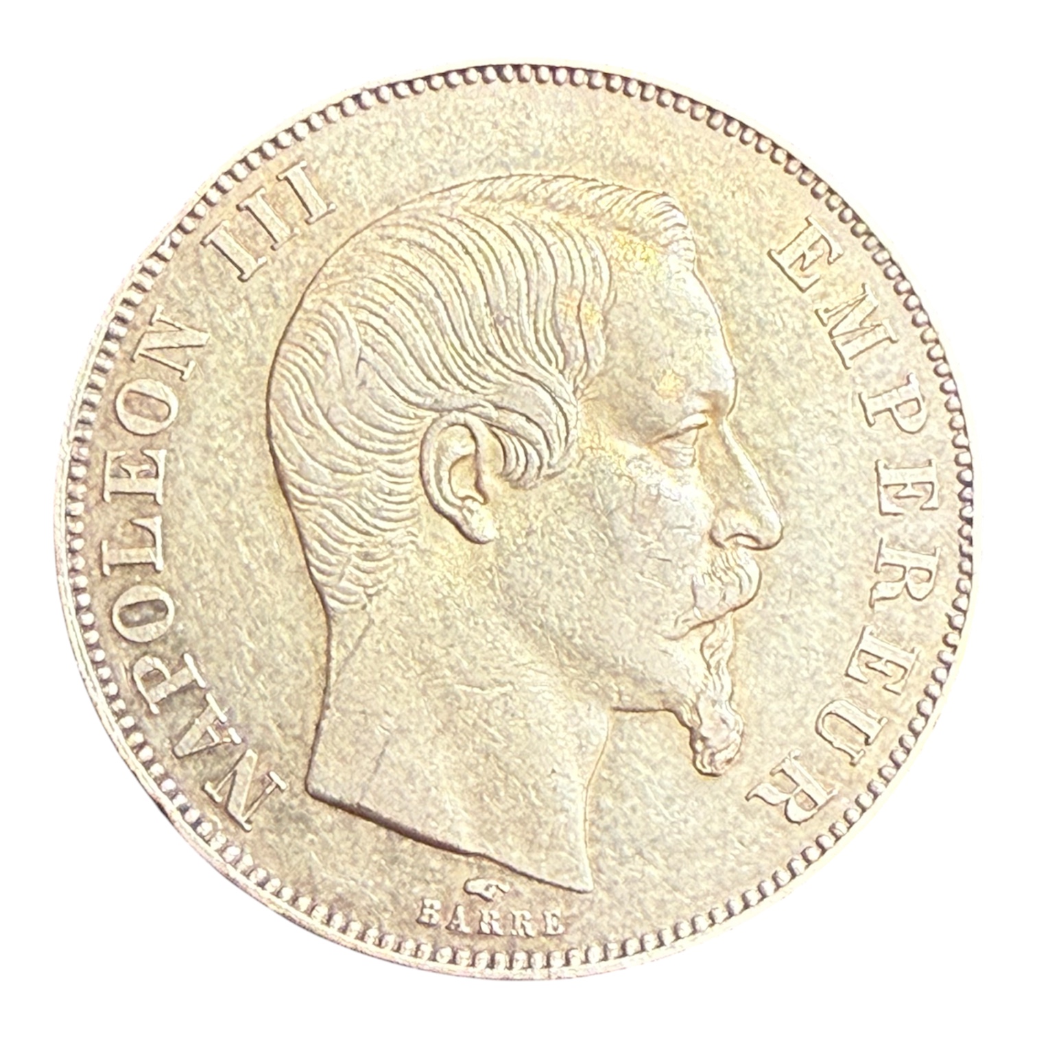 50 Francs Napoléon "tête nue" 1857 atelier A