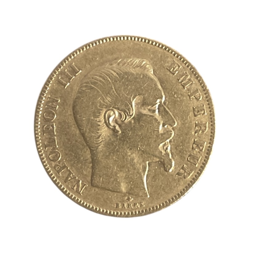 50 Francs Napoléon tête nue 1858 atelier BB