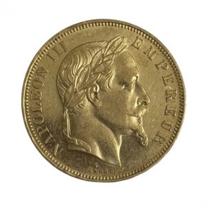 50 Francs Napoléon "tête nue" 1865 atelier A