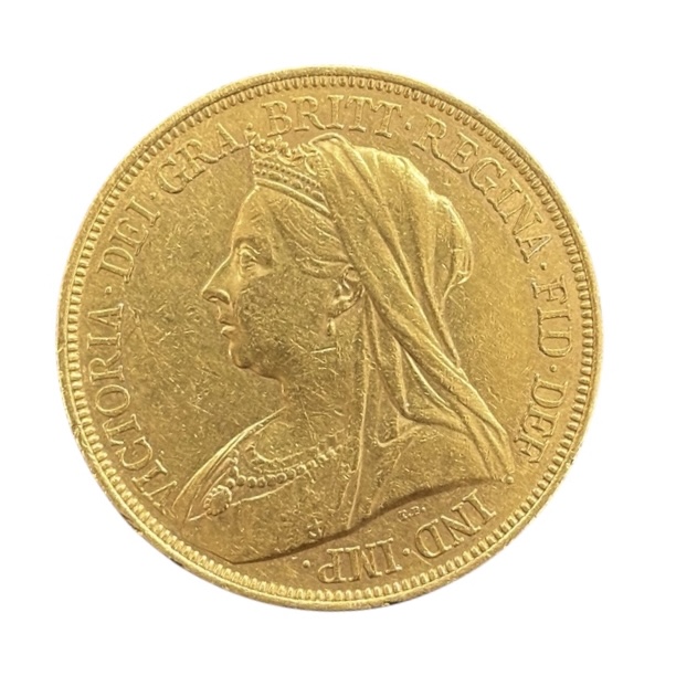 5 Souverains Victoria "old head" 1893 Londres